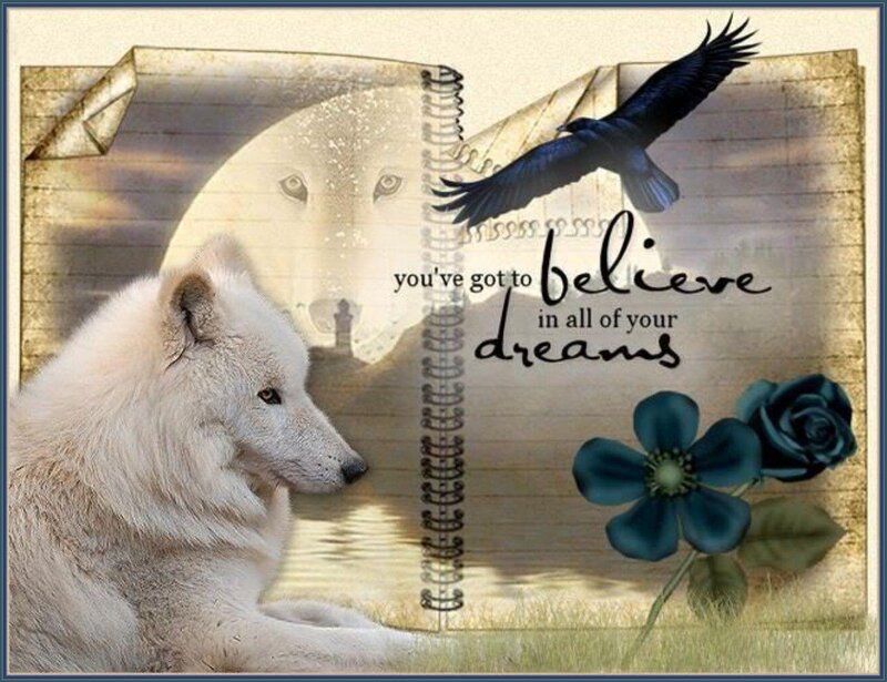 White Wolf in Notebook