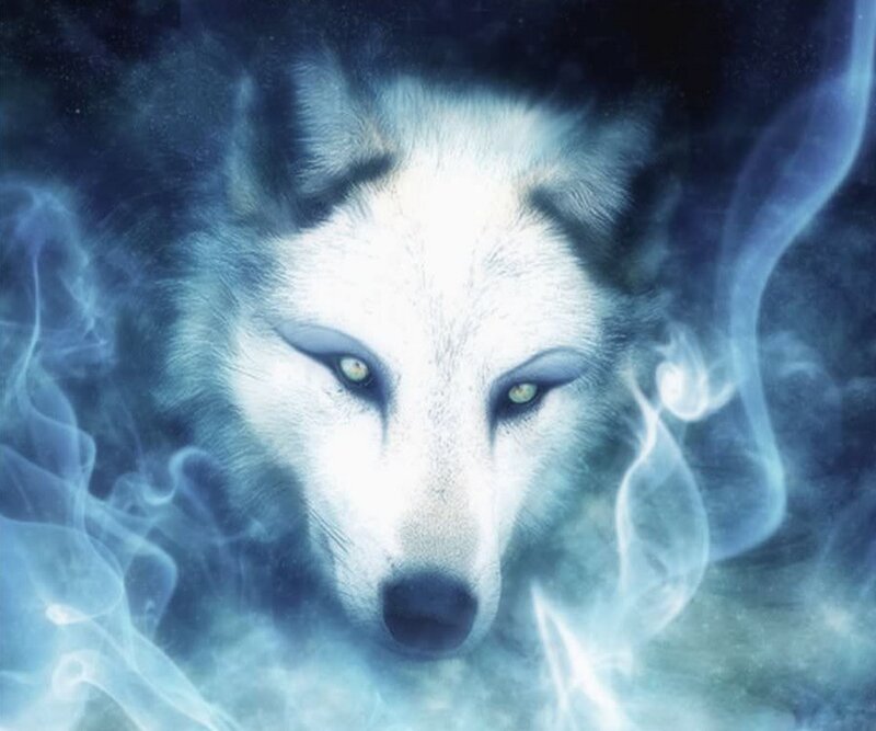 White Wolf in Smoke
