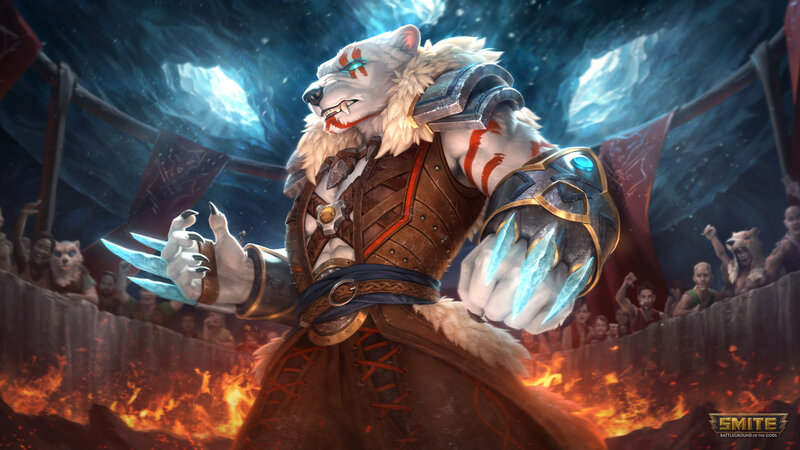 White Wolf-like Creature — Blue