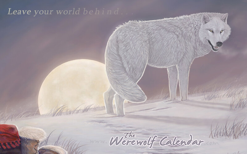 White Wolf Standing — Gray