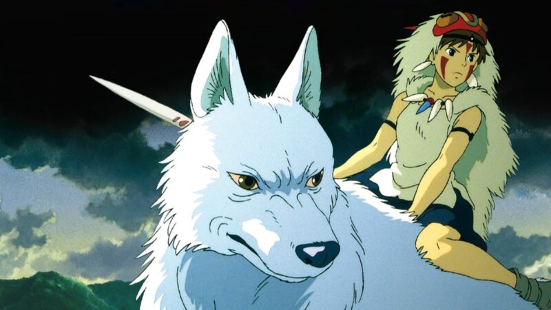 White Wolf with Boy — Dramatic