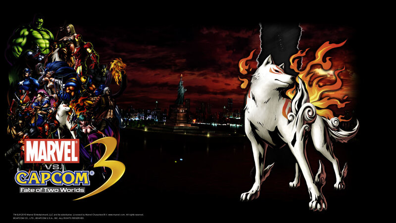 White Wolf with Flames — Black
