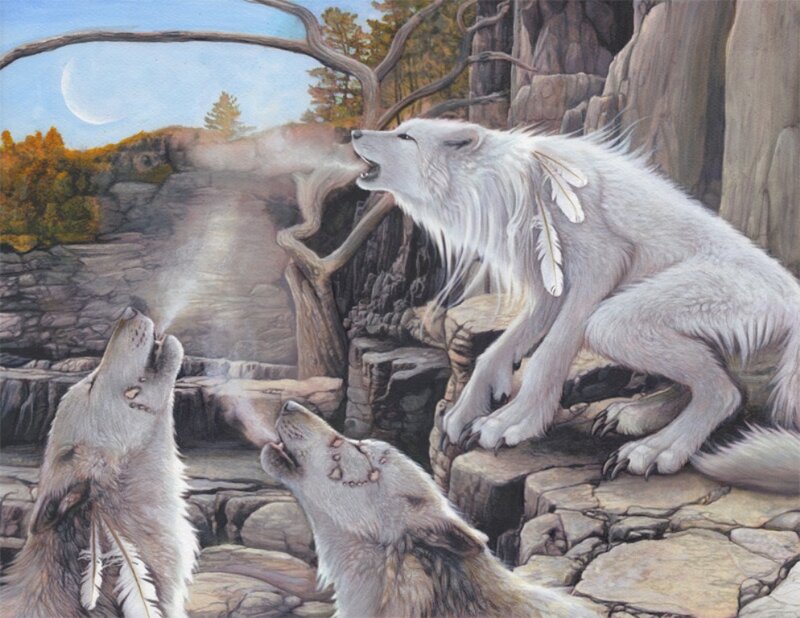 White Wolves Howling