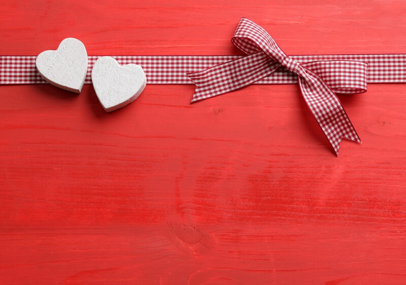 White Wooden Hearts