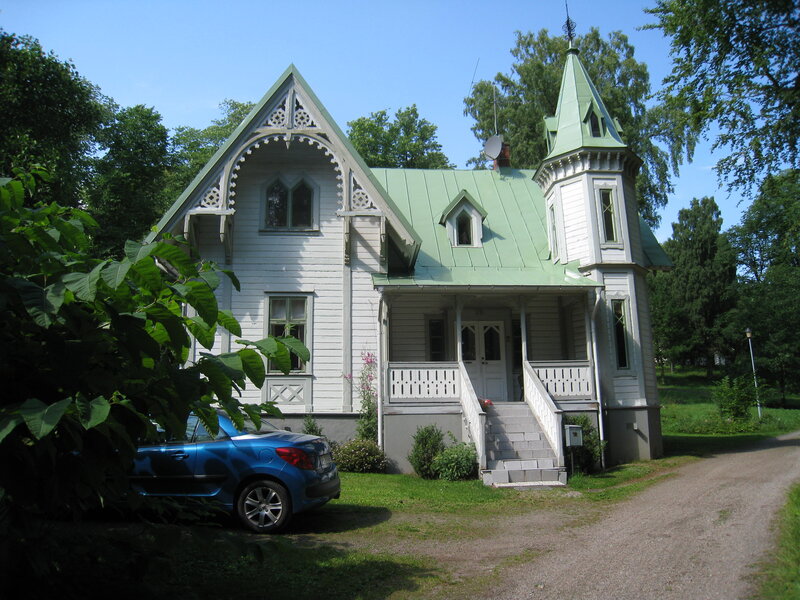 White Wooden House — Green