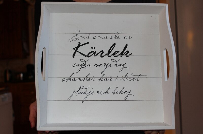 White Wooden Tray
