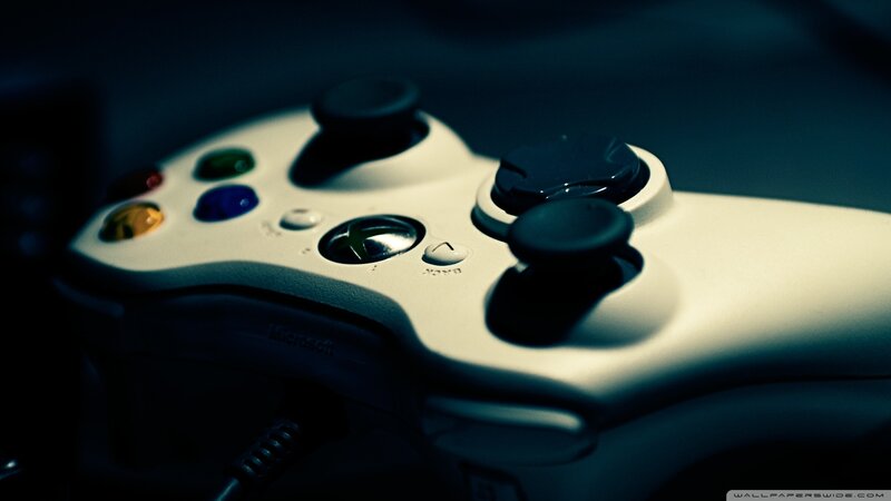 White Xbox Controller — Dramatic