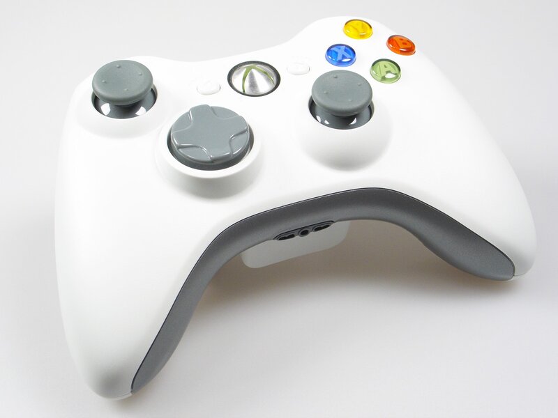 White Xbox Controller — Neutral, Photograph