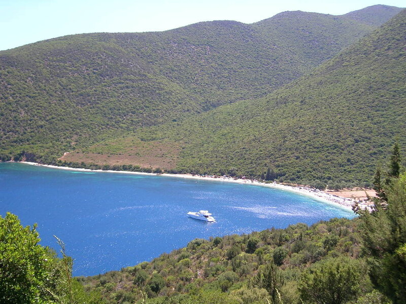 White Yacht in Bay