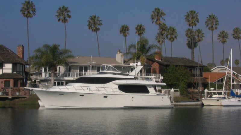 White Yacht in Canal