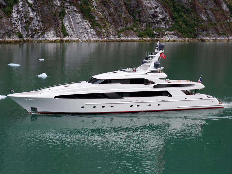 White Yacht in Water