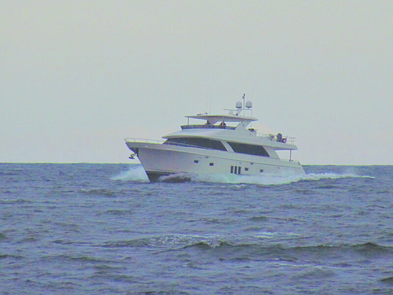 White Yacht on Water