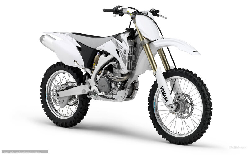 White Yamaha Dirt Bike — Neutral