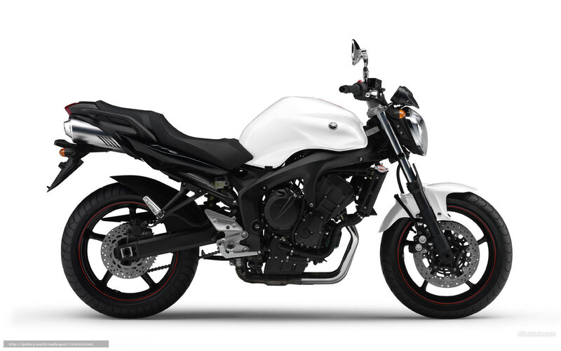 white Yamaha motorcycle