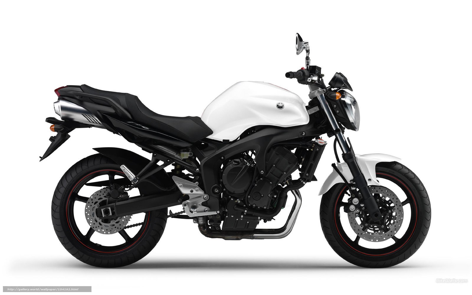 white Yamaha motorcycle