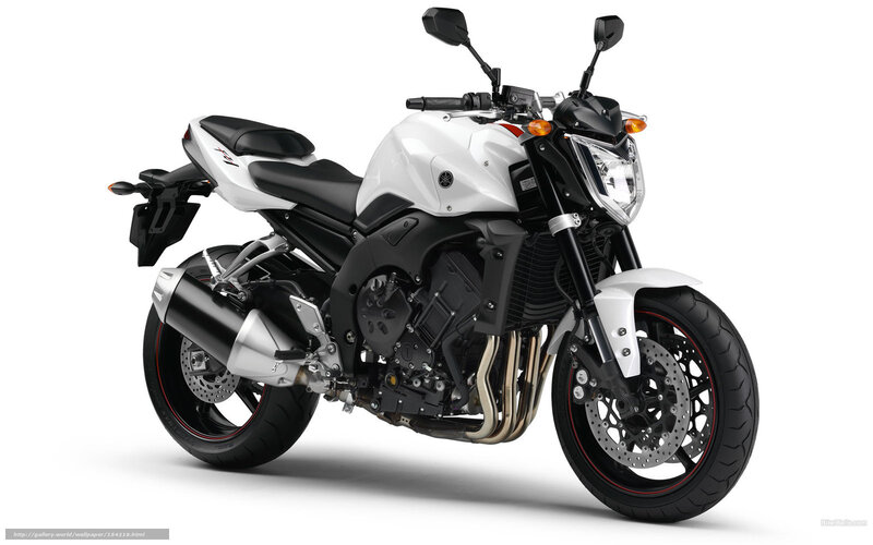 White Yamaha motorcycle