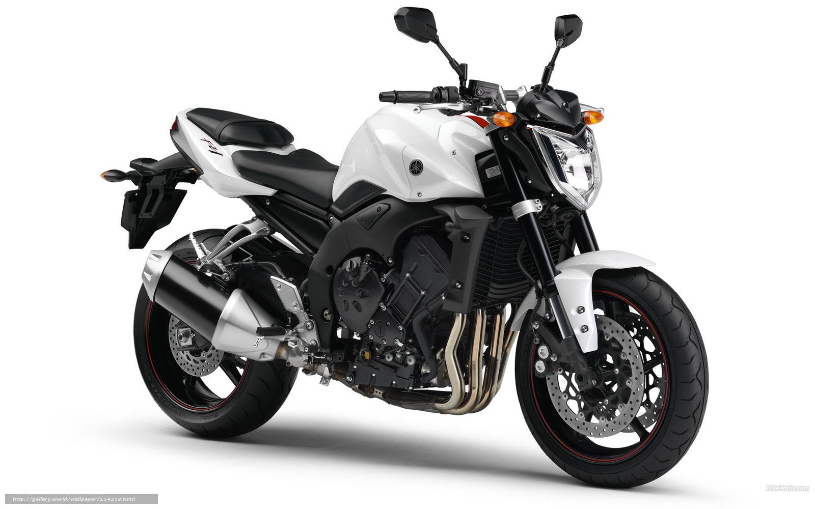 White Yamaha motorcycle
