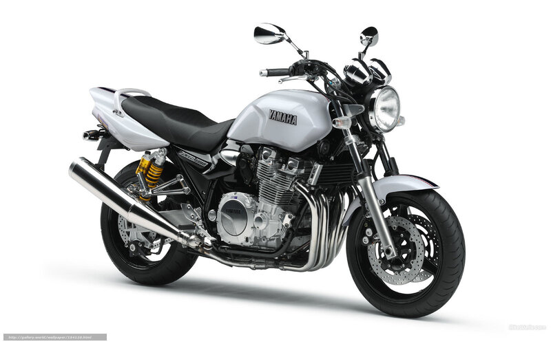 White Yamaha motorcycle