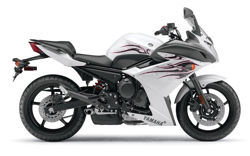 White Yamaha Sport Motorcycle — Neutral