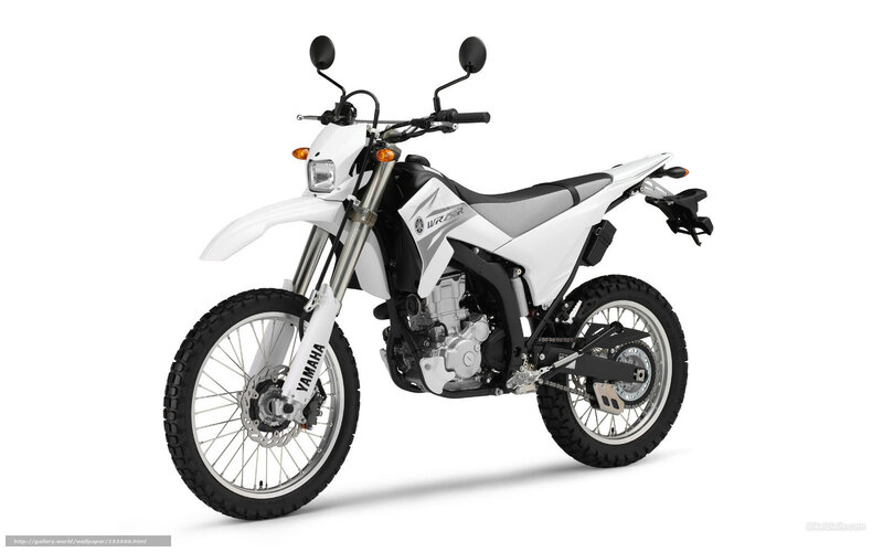 White Yamaha Wr250r Motorcycle — Neutral