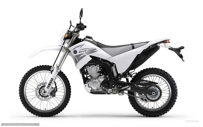 White Yamaha WR250R