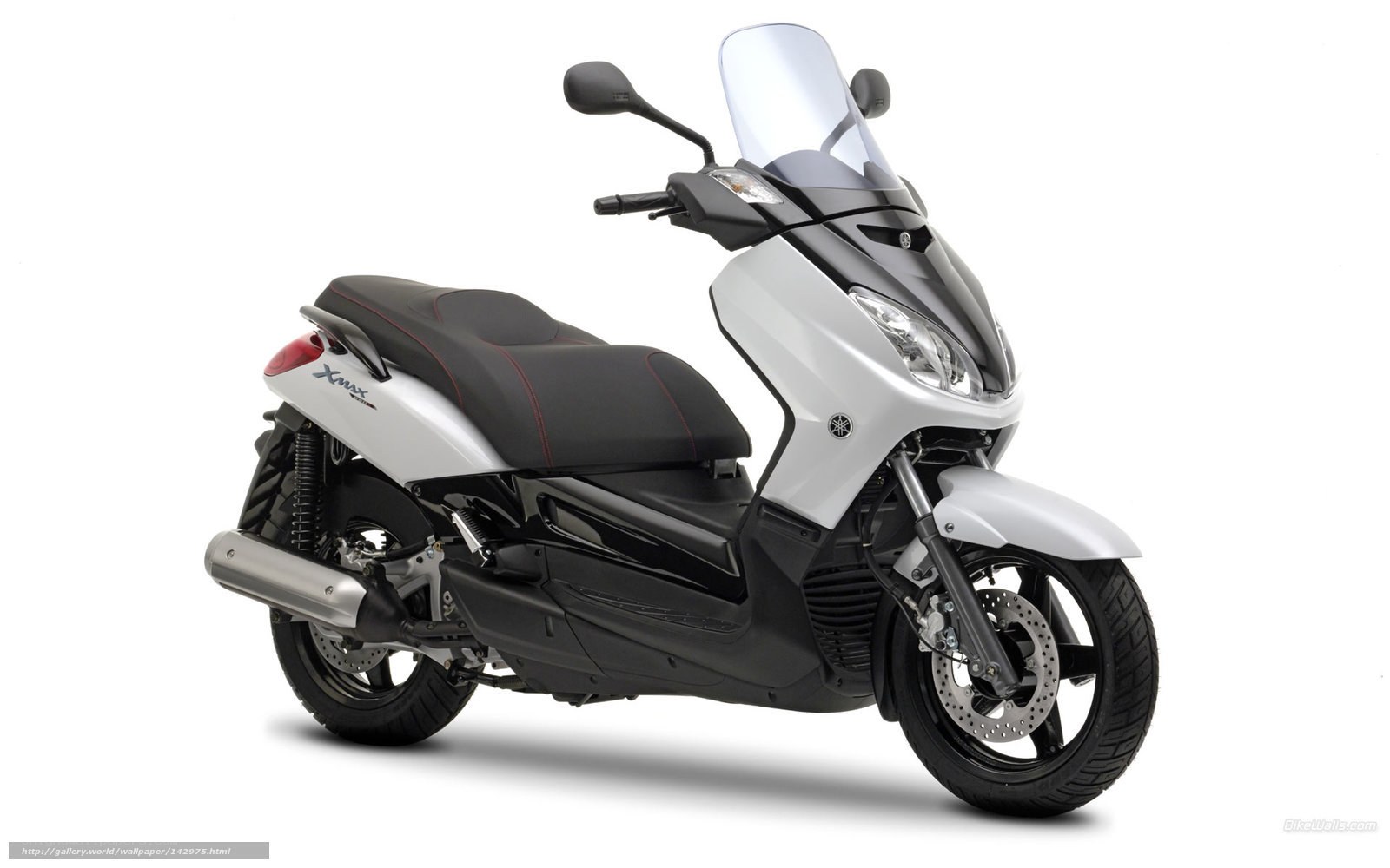 White Yamaha X-Max scooter