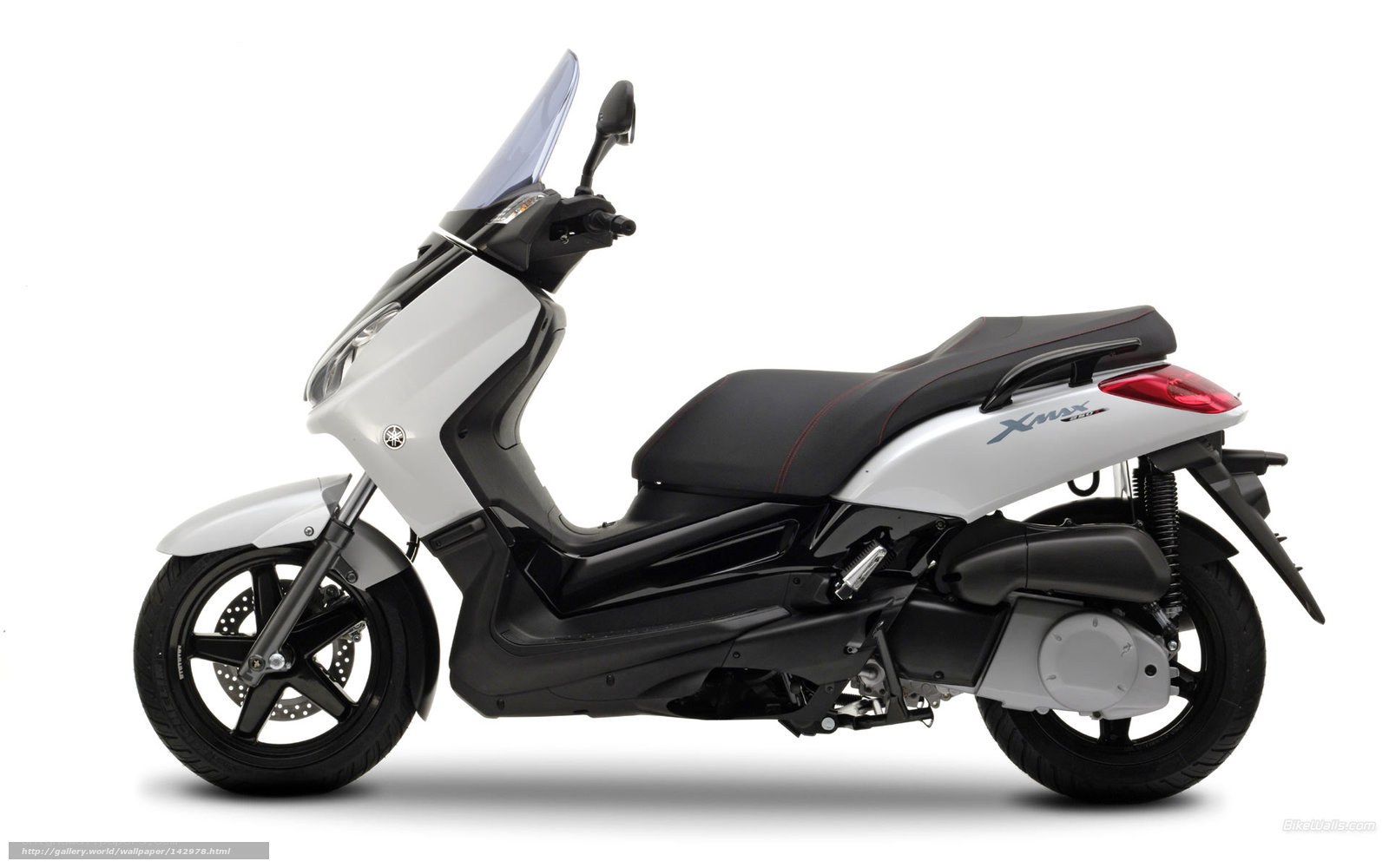 White Yamaha Xmax scooter