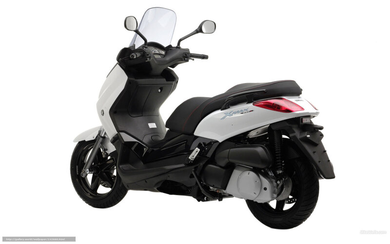 White Yamaha Xmax scooter