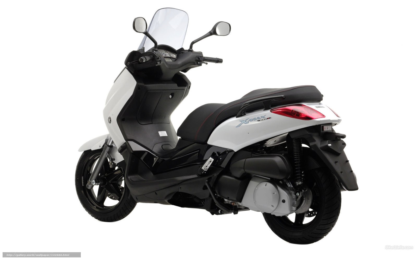 White Yamaha Xmax scooter