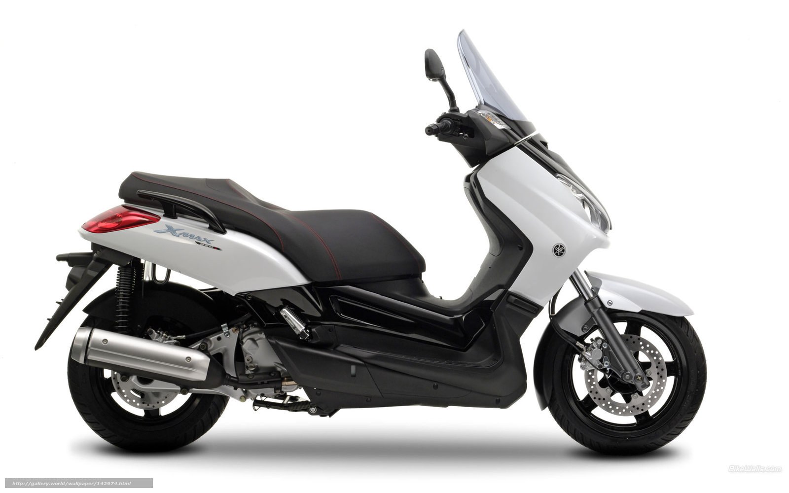 White Yamaha Xmax scooter