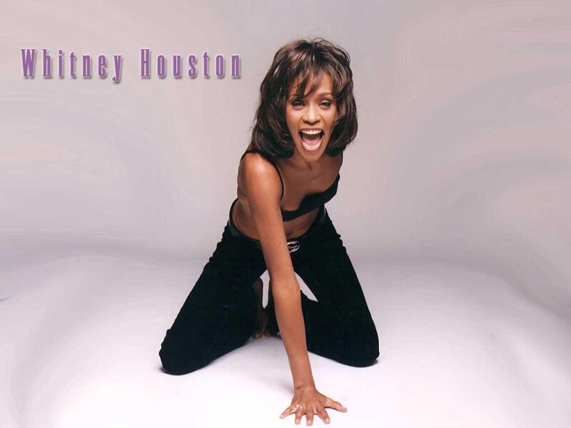 Whitney Houston Kneeling