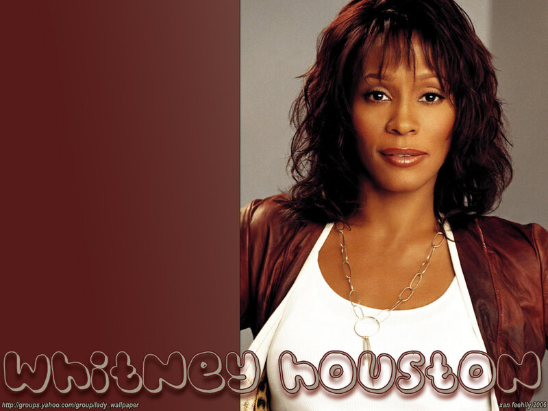 Whitney Houston Portrait — Brown