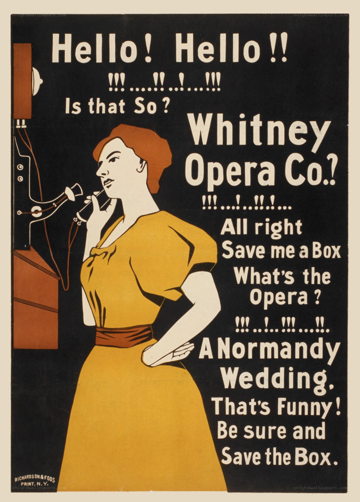 Whitney Opera Co. poster