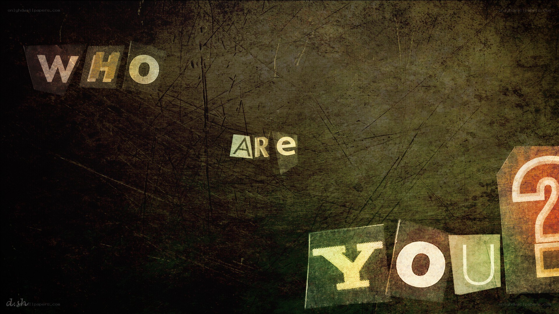 Who Are You collage