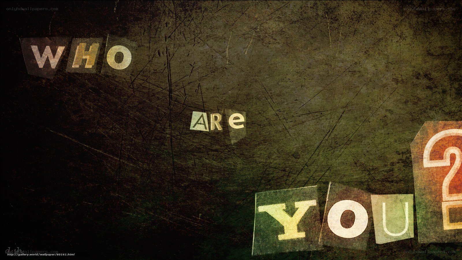 Who Are You collage