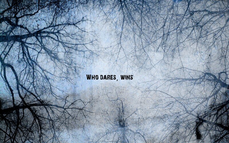 Who dares, wins