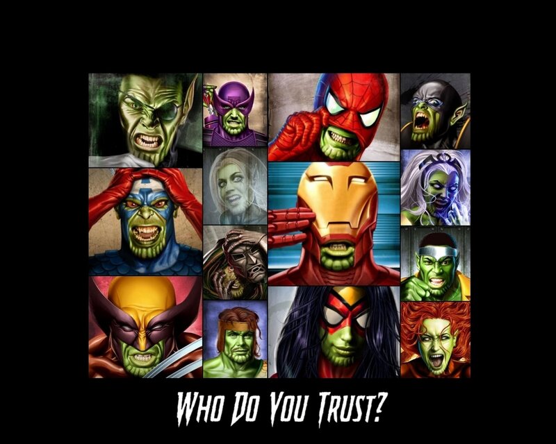 Who Do You Trust? Marvel collage