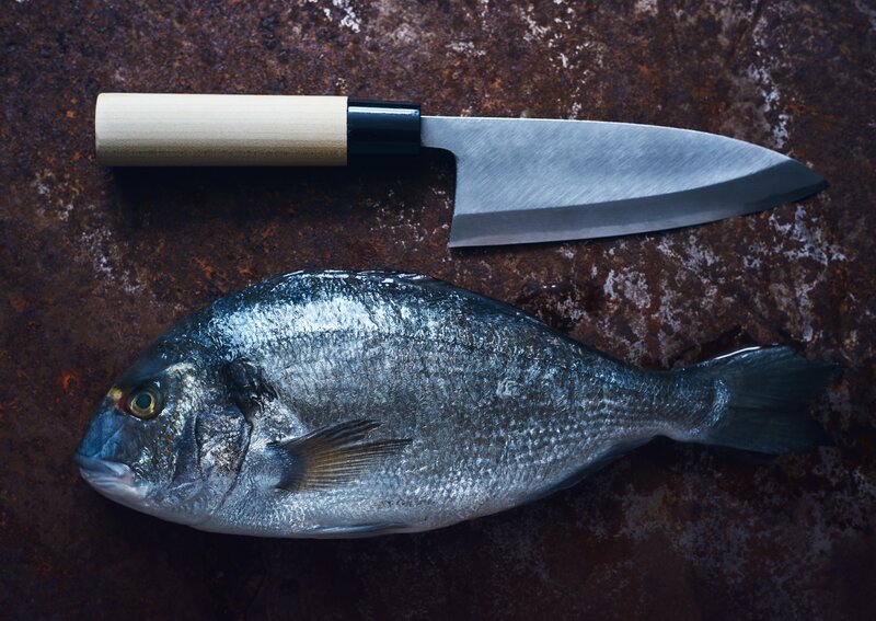 Whole Fish and Knife
