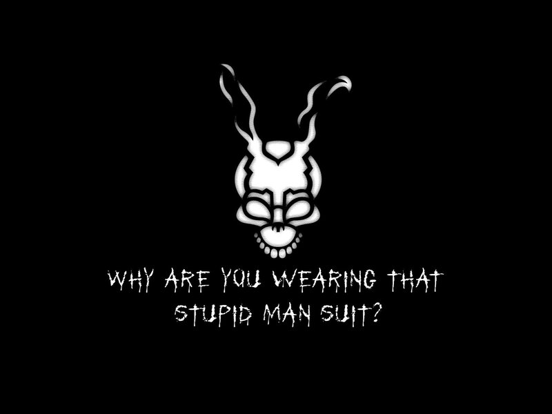 why are you wearing that stupid man suit