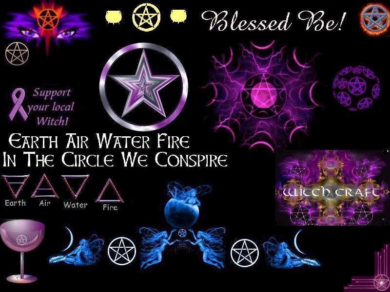 Wiccan Symbols and Text