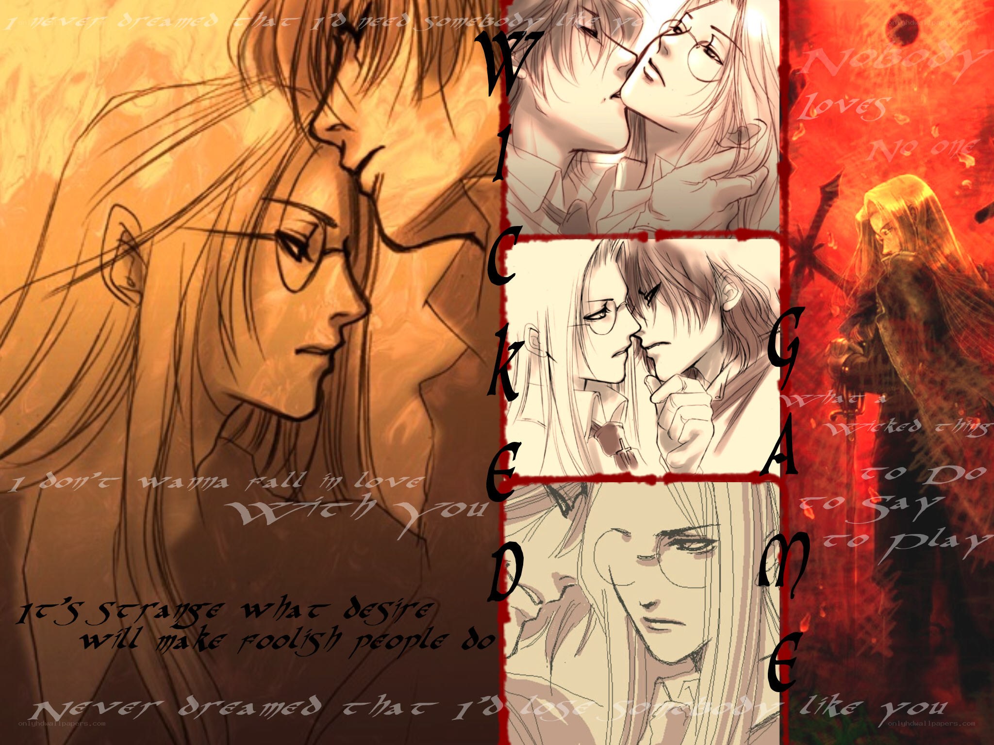 Wicked Game anime collage
