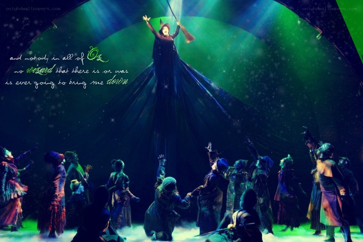 Wicked witch on stage