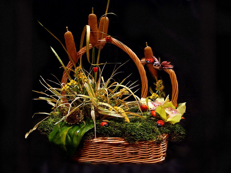 Wicker Basket Arrangement