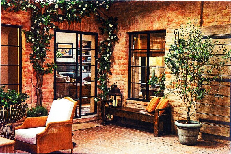 Wicker Chair on Patio