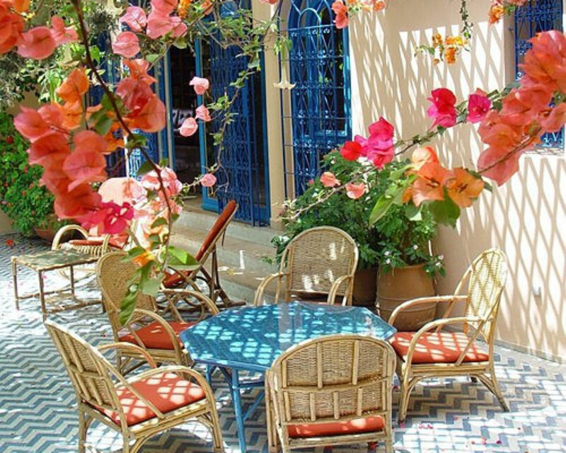 Wicker Chairs and Table