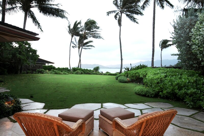 Wicker Chairs on Patio