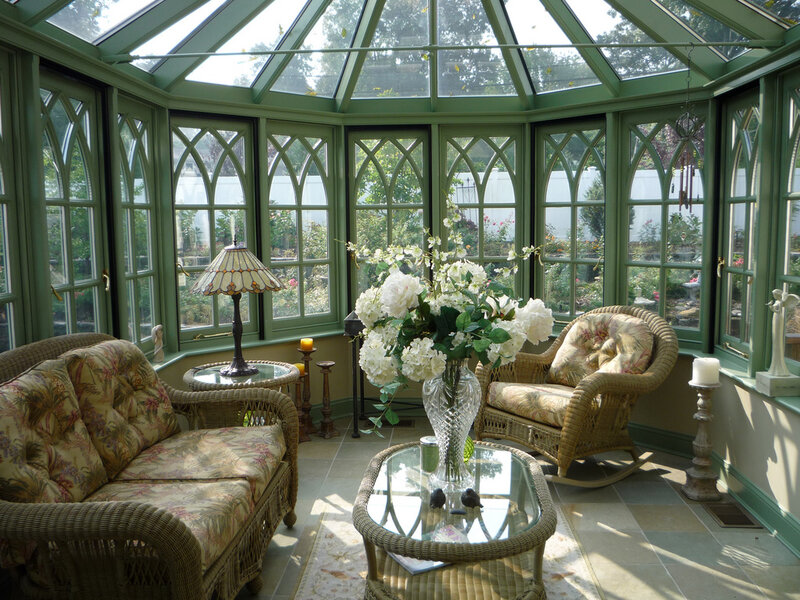 Wicker Furniture in Conservatory