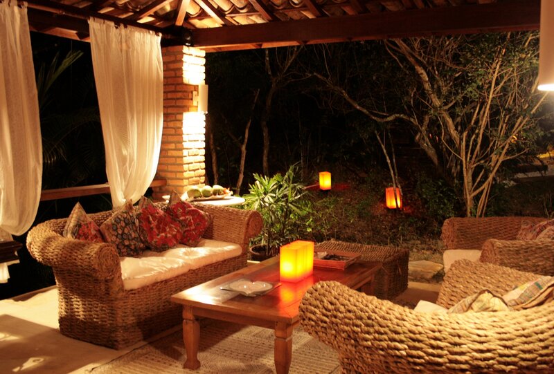 Wicker Furniture on Patio