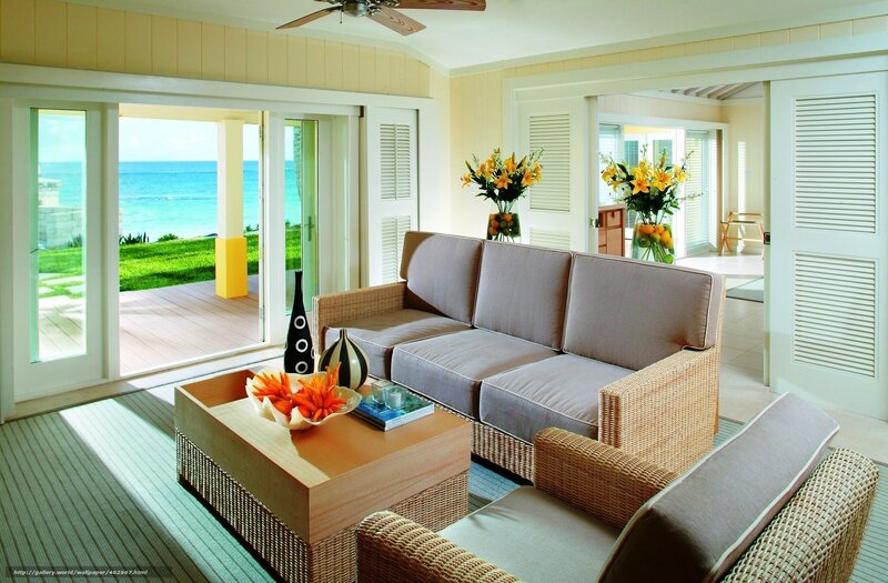 Wicker Sofa Set — Beige