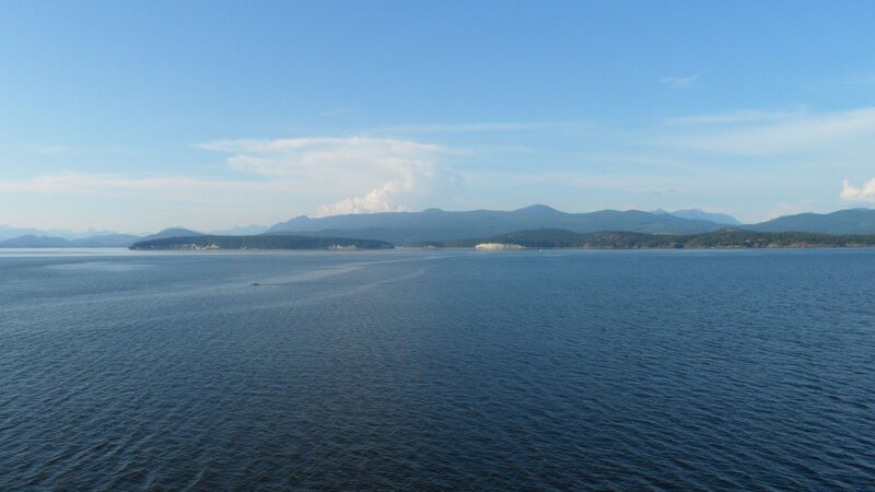 Wide Bay with Mountains